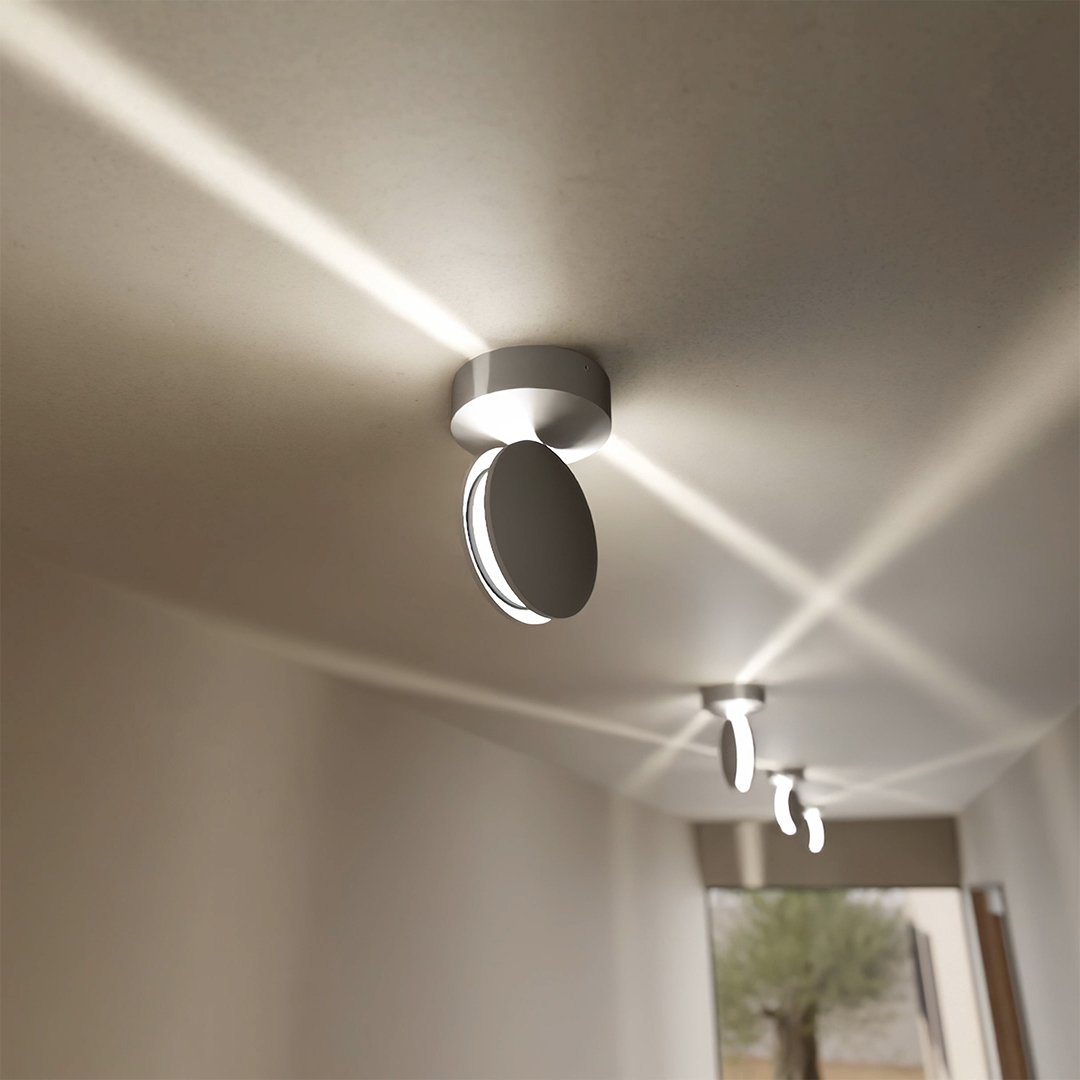 Spectra White Aluminium Ceiling Light